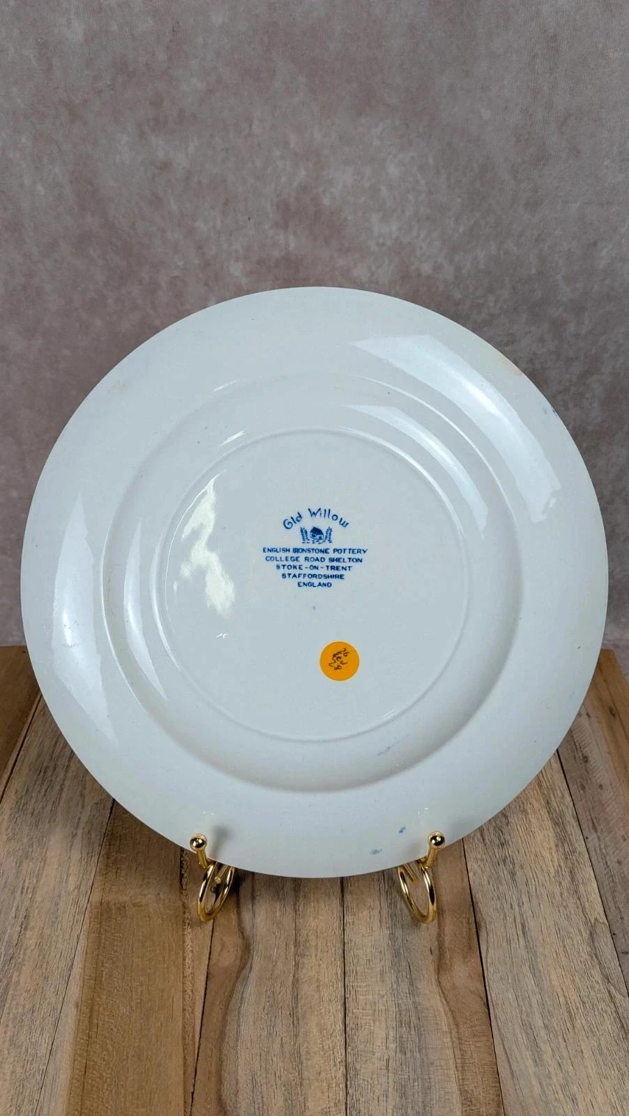 Assiette anglaise Old Willow bleu blanc – photo 5